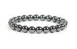 Hematite 8mm Round Bead Bracelet