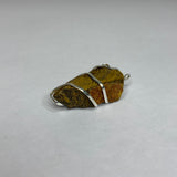 Tiger Eye Raw Spiral Pendant (rough cut) - vaidikurja