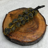 Black tourmaline Protection hanging from evil eye(raw form) - vaidikurja